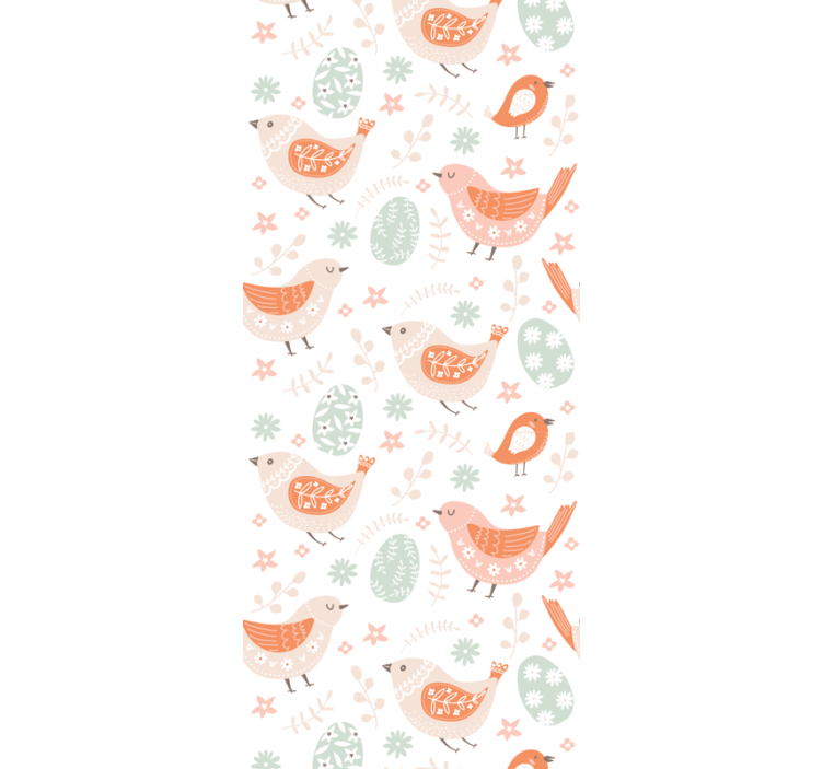 Children room roller blind minimalistic nordic birds - TenStickers