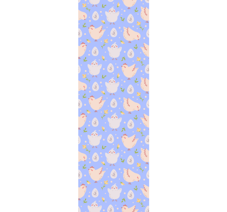 Children room roller blind with kids' chicken characters - TenStickers