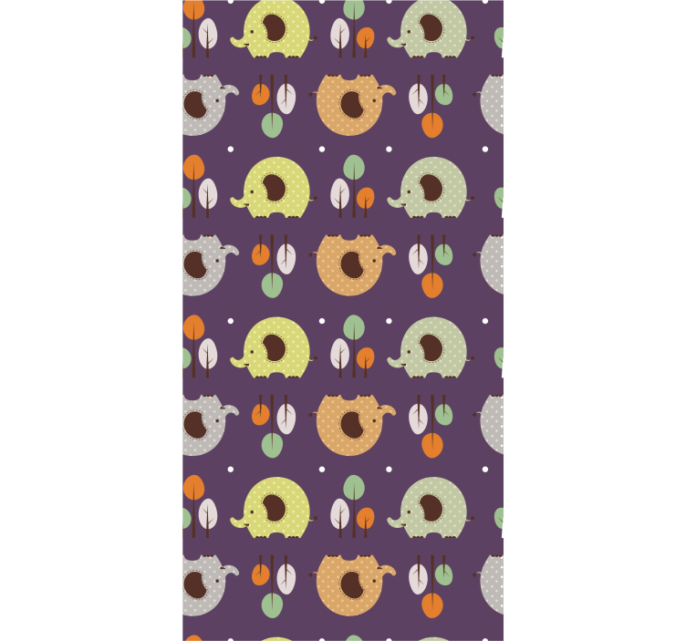 Children room roller blind autumn elephant - TenStickers