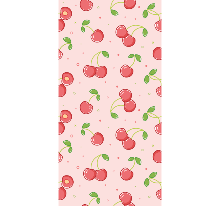 Children room roller blind pink cherries - TenStickers