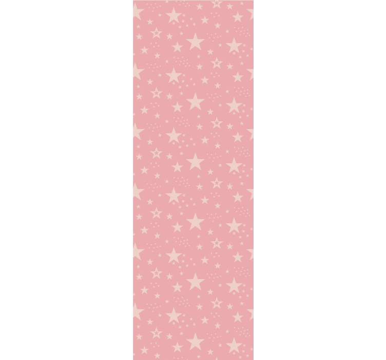 Children room roller blind light pink stars on dark pink - TenStickers