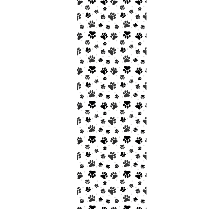 Children room roller blind pet paw print design - TenStickers