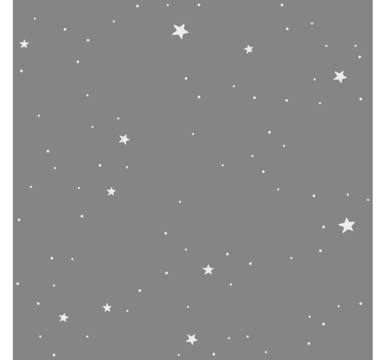 Children room roller blind white stars on gray - TenStickers