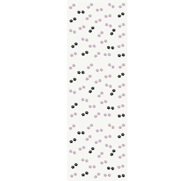 Children room roller blind cat paw prints - TenStickers