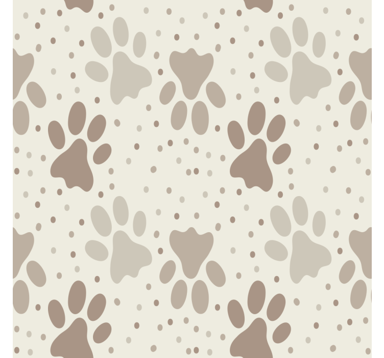 Children room roller blind dog's paw print - TenStickers