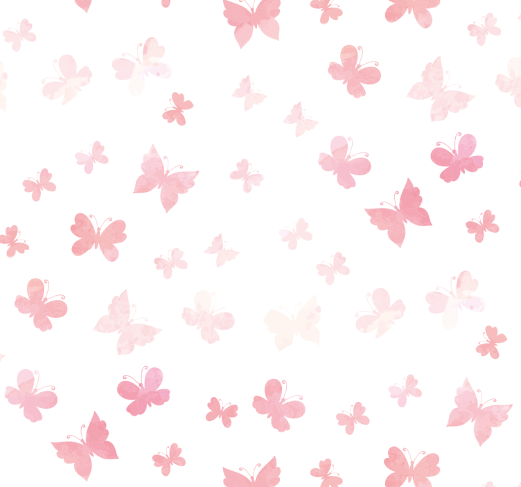Children room roller blind pink butterflies - TenStickers