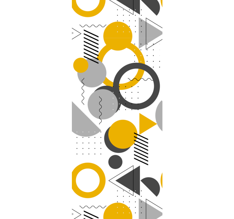 Office roller blind seamless retro geometric design - TenStickers