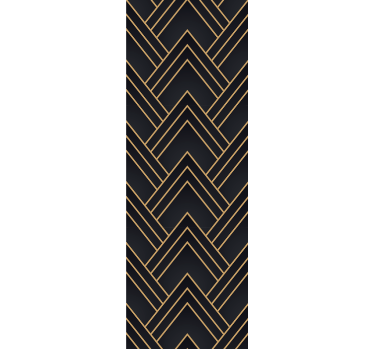 Office roller blind geometric cascade - TenStickers