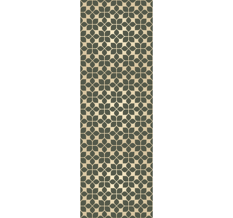 Office roller blind with elegant gold patterns - TenStickers