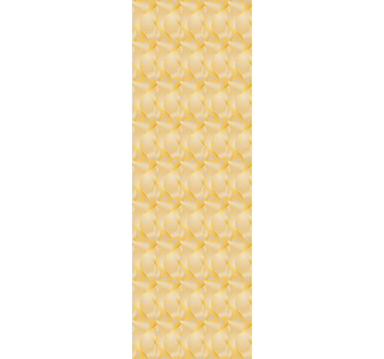 Office roller blind gold foil wave illusion - TenStickers