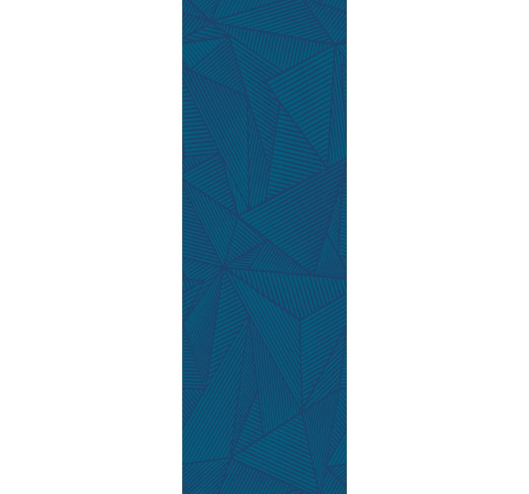 Office roller blind in blue geometric pattern - TenStickers