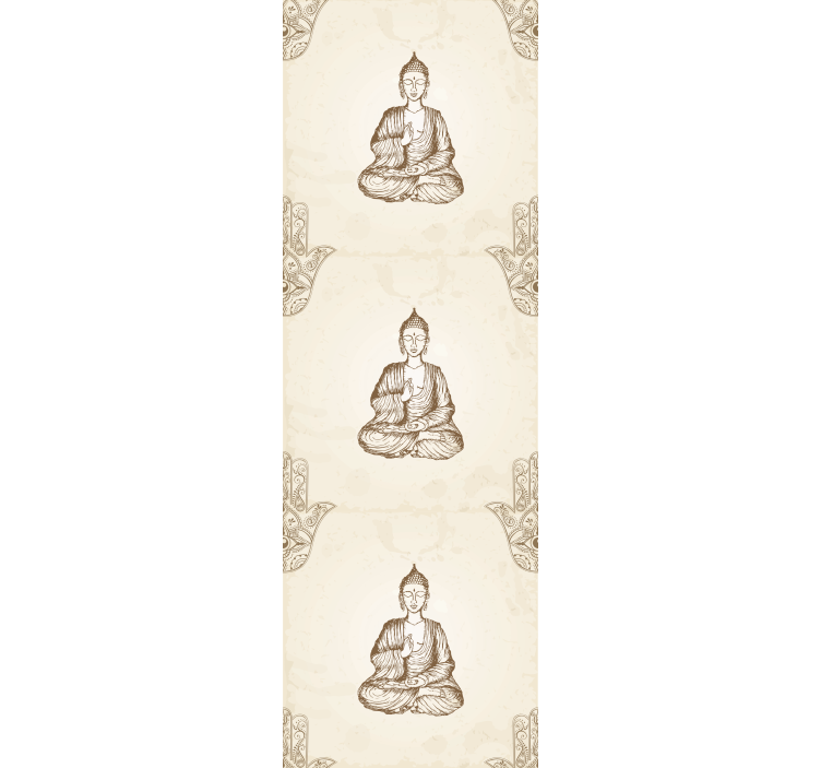 Office roller blind with buddha hamsa hand design - TenStickers