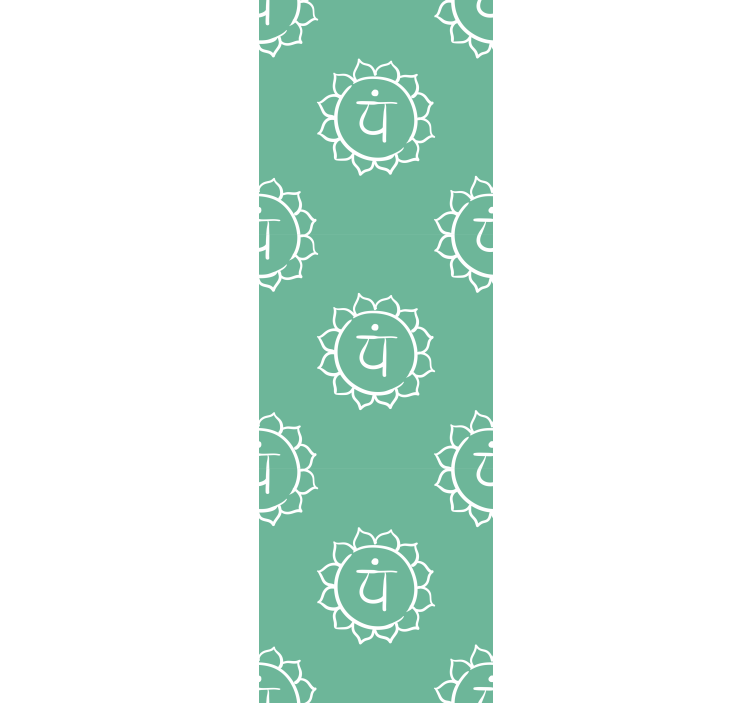 Office roller blind with lovely heart chakra design - TenStickers