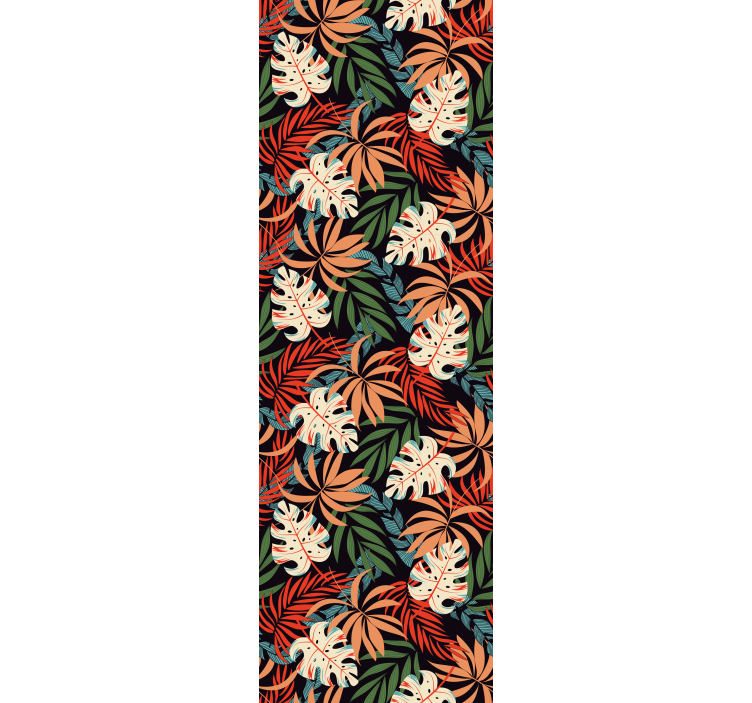 Office roller blind tropical plants jungle fever - TenStickers