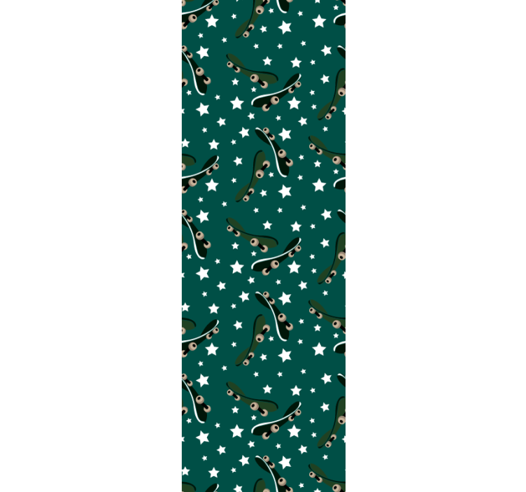 Teenage bedroom roller blind skate and stars - TenStickers