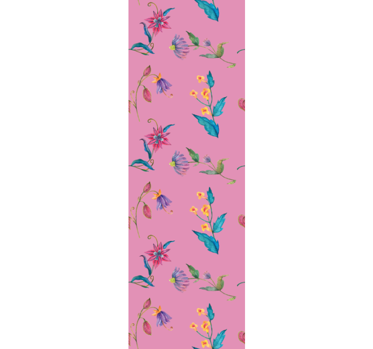 Teenage bedroom roller blind eclectic garden design - TenStickers