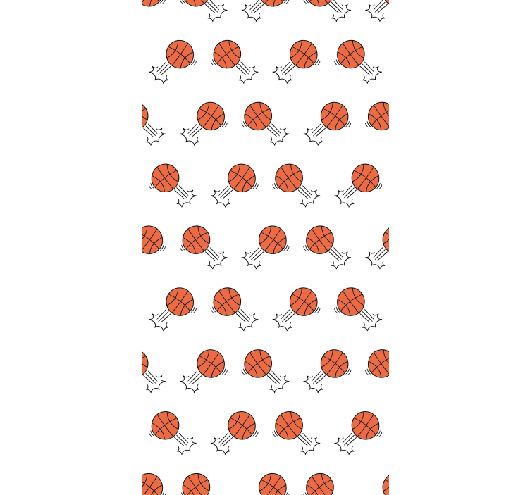 Teenage bedroom roller blind basketball sketch design - TenStickers