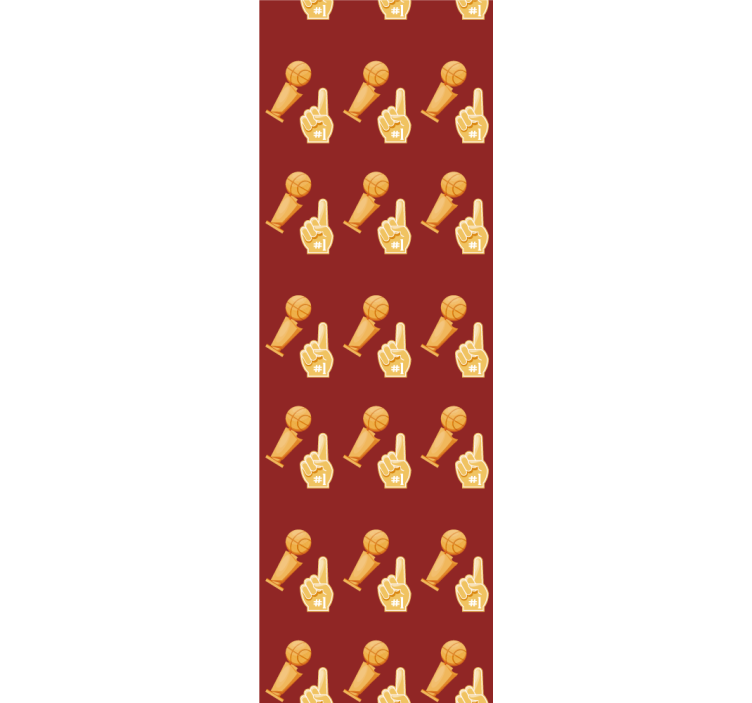 Teenage bedroom roller blind basketball game pattern - TenStickers