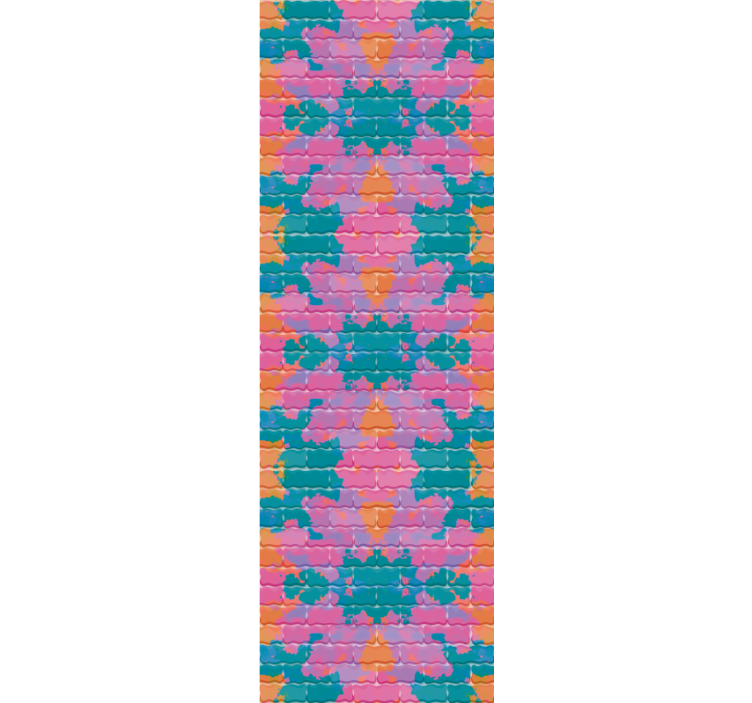 Teenage bedroom roller blind graffiti spray brick wall - TenStickers