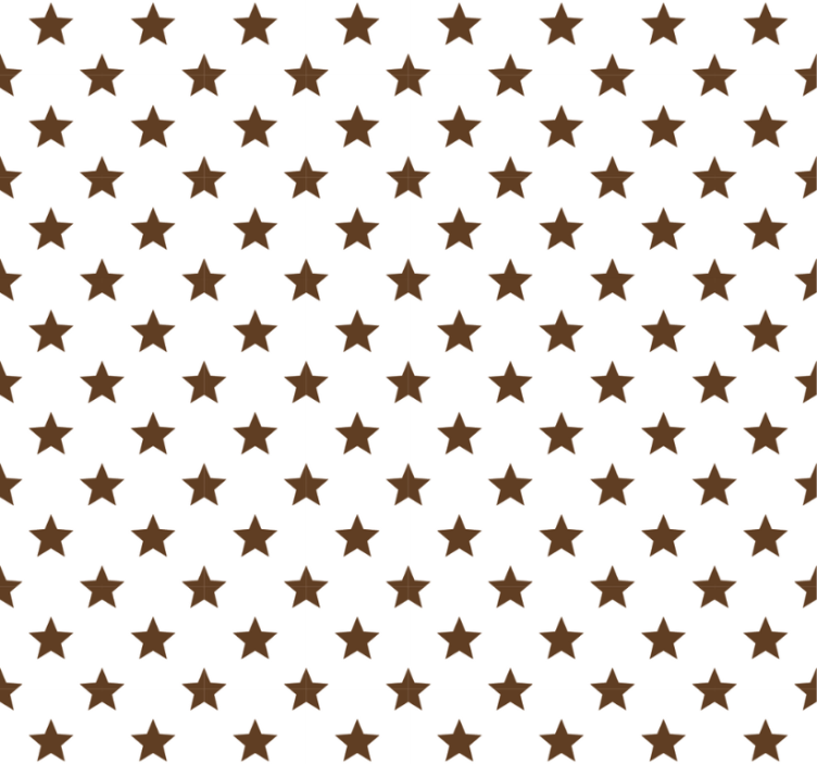 Teenage bedroom roller blind in brown stars - TenStickers