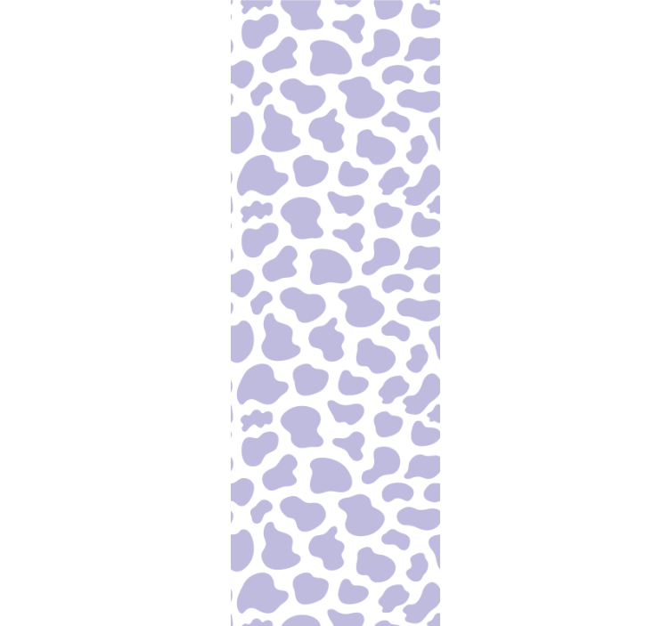 Teenage bedroom roller blind purple cow pattern - TenStickers