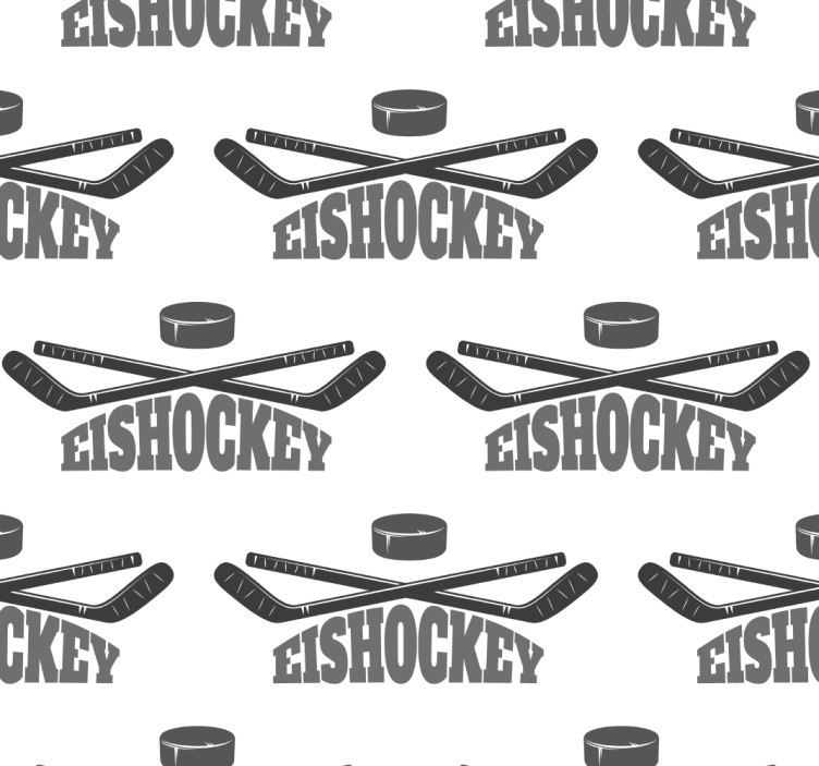 Teenage bedroom roller blind hockey design - TenStickers