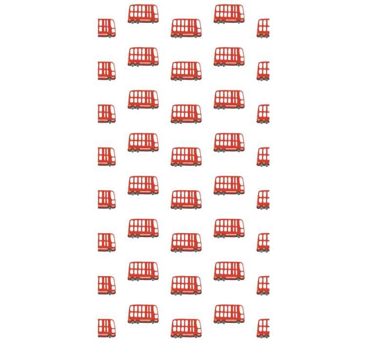 Teenage bedroom roller blind london bus design - TenStickers