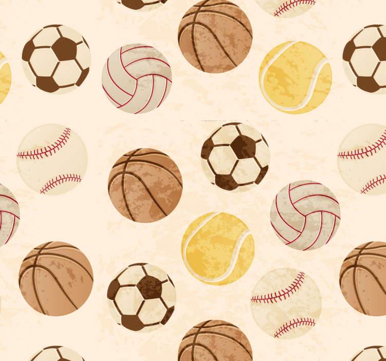 Teenage bedroom roller blind vintage balls design - TenStickers
