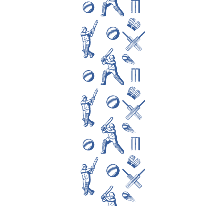 Teenage bedroom roller blind cricket - TenStickers