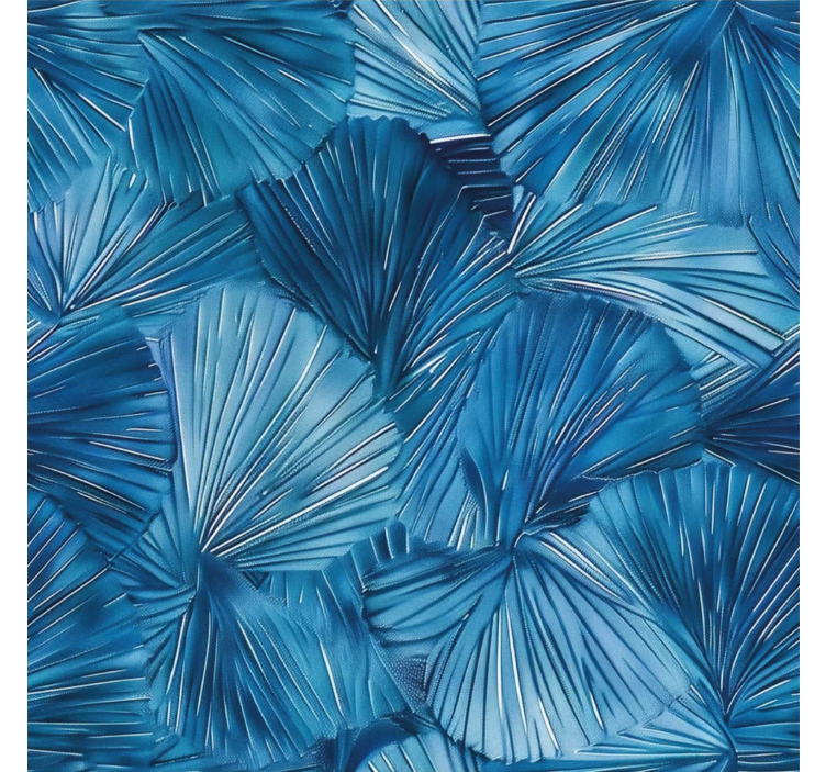 Modern roller blind with blue visual accents - TenStickers