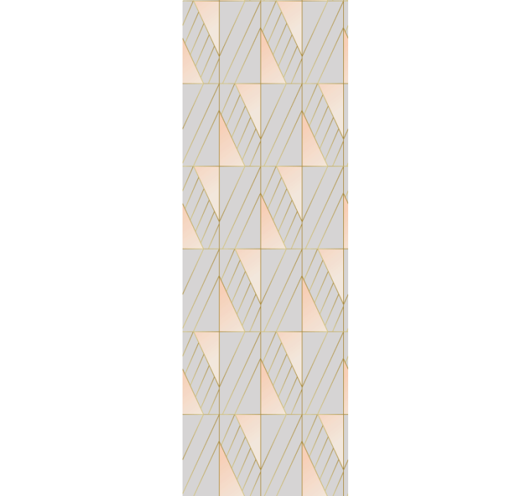 Modern roller blind with layered geometric design - TenStickers