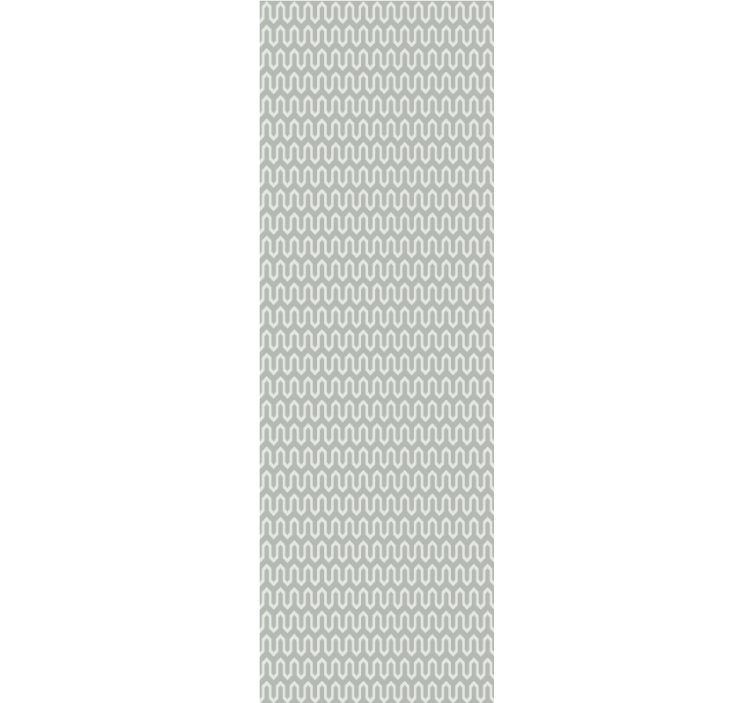 Modern roller blind in mint green geometric pattern - TenStickers