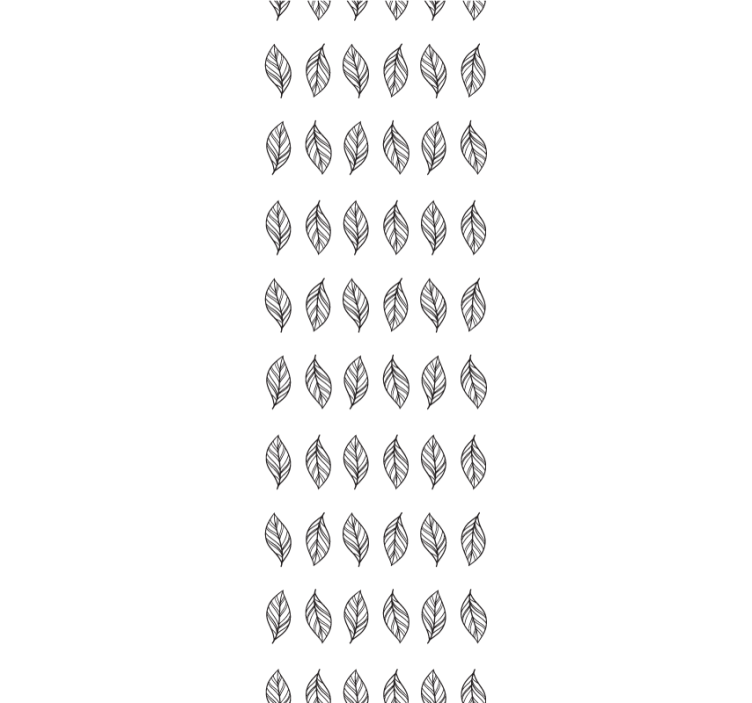 Modern roller blind with leaf-shaped minimal stripes - TenStickers