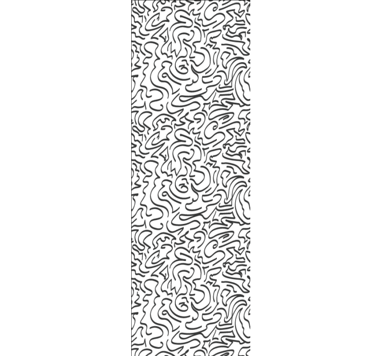 Modern roller blind with wind-inspired patterns - TenStickers