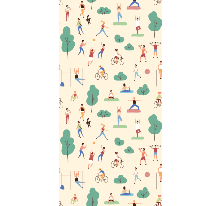 Modern roller blind for active lifestyles - TenStickers