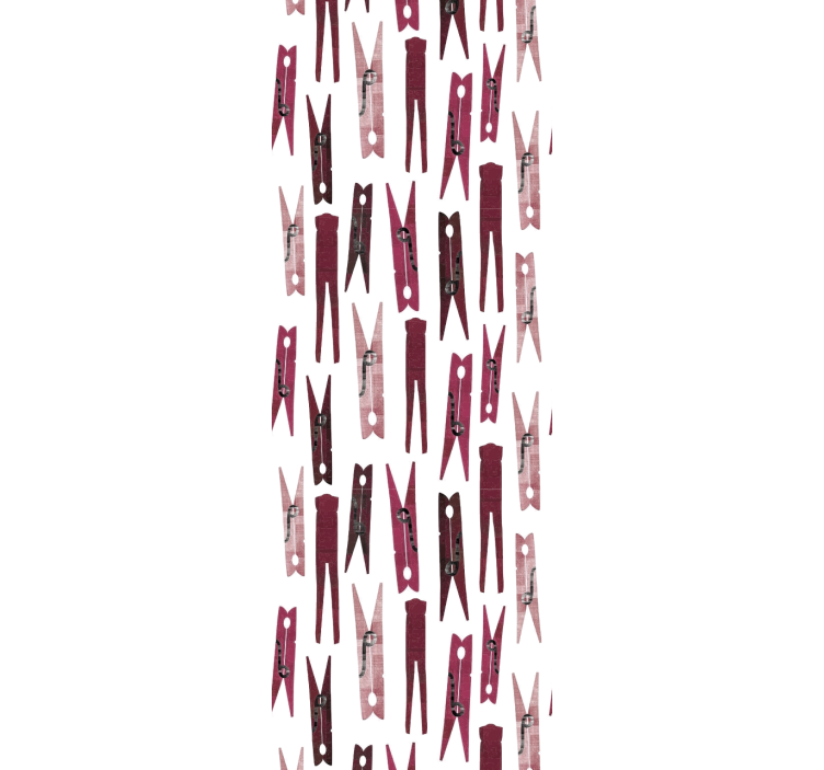 Modern roller blind with laundry clip design - TenStickers