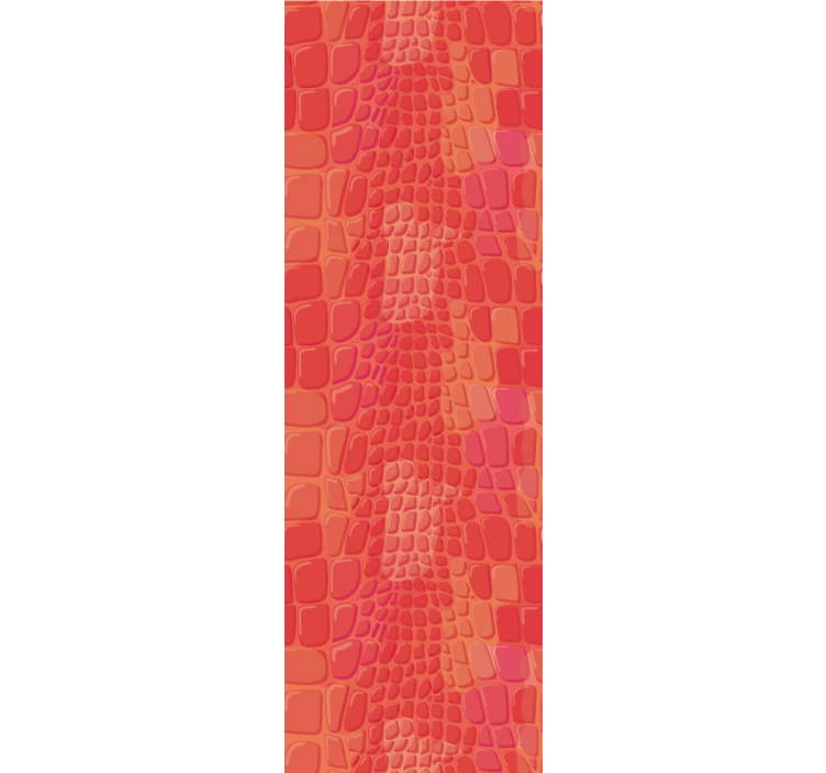 Modern roller blind in red crocodile skin pattern - TenStickers