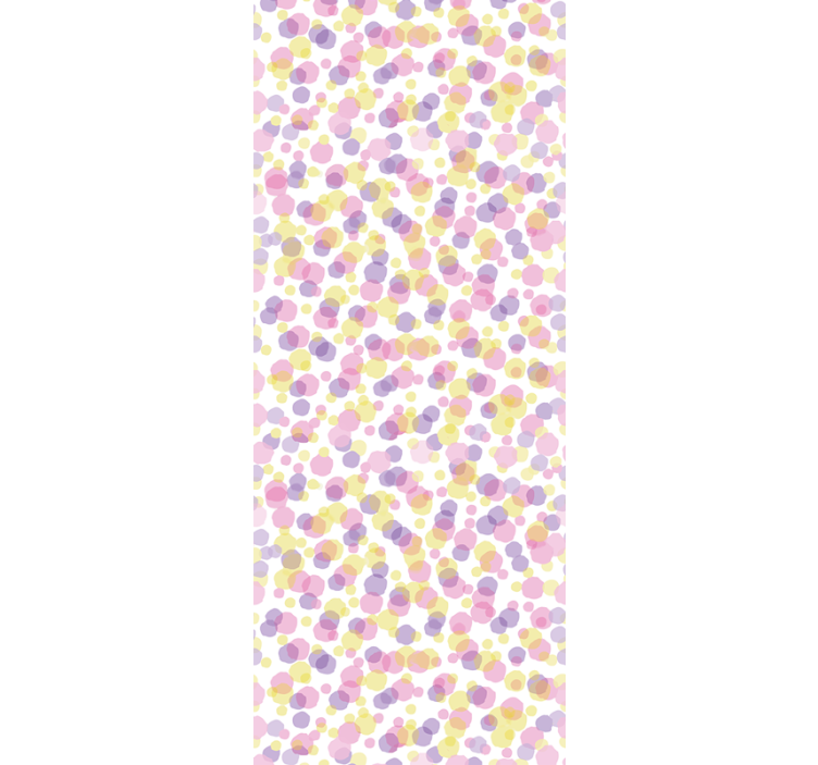 Modern roller blind in pastel watercolor polka dots - TenStickers