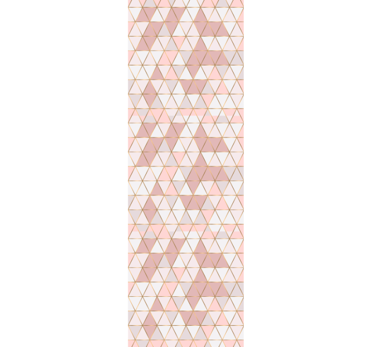 Modern roller blind with gold lines and light textures - TenStickers