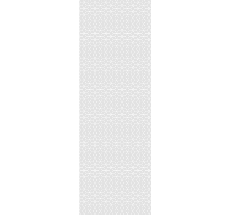 Modern roller blind with grey shapes on white background - TenStickers