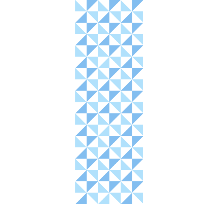 Modern roller blind light blue triangle pattern - TenStickers
