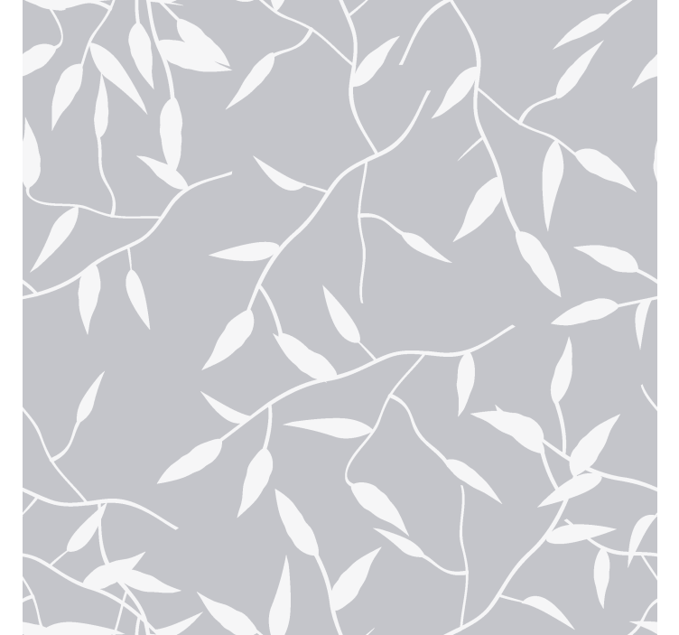 Modern roller blind white branch - TenStickers