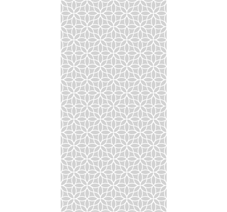Modern roller blind in gray and white pattern - TenStickers
