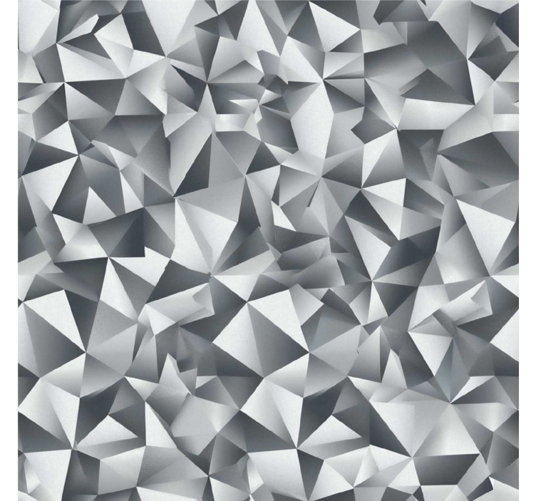 Gray roller blind with gray diamonds pattern - TenStickers