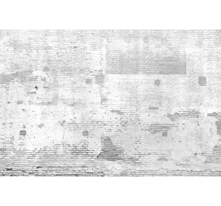 White roller blind for white aged wall - TenStickers