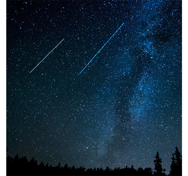 Living room roller blind with beautiful starry sky - TenStickers