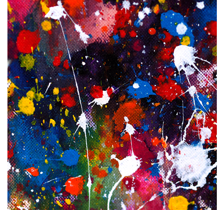 Living room roller blind acrylic paint design - TenStickers