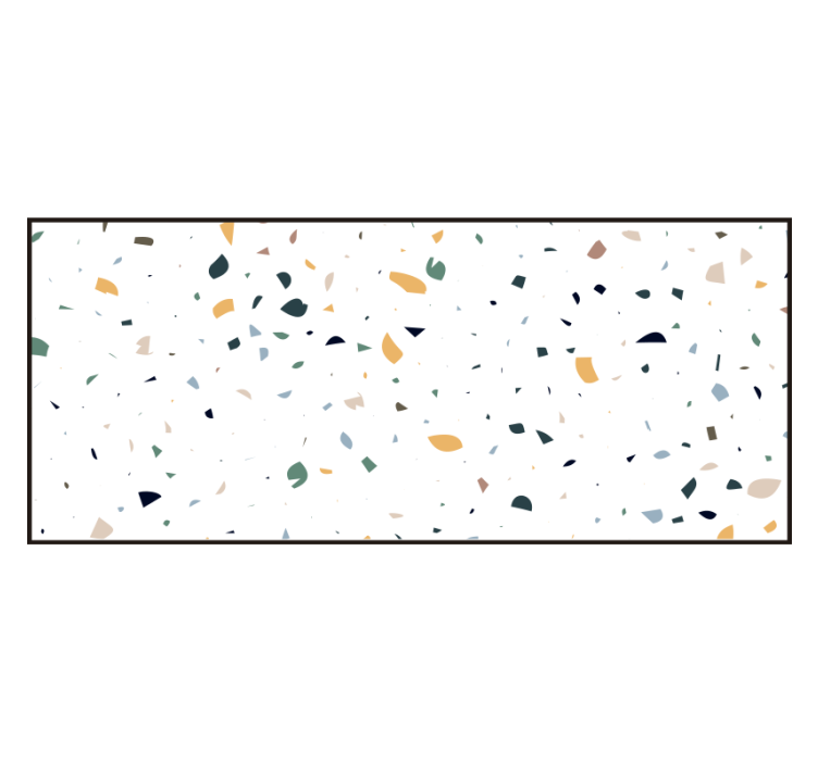 White roller blind white terrazzo design - TenStickers