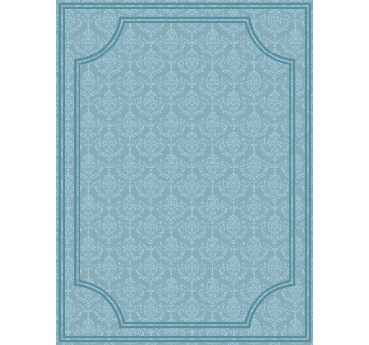 Baroque blue roller blind - TenStickers