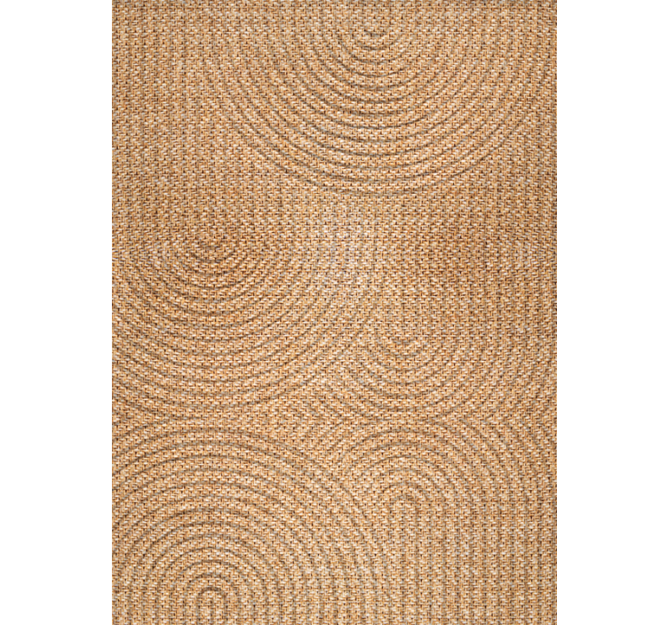 Beige roller blind with arc fabric effect - TenStickers